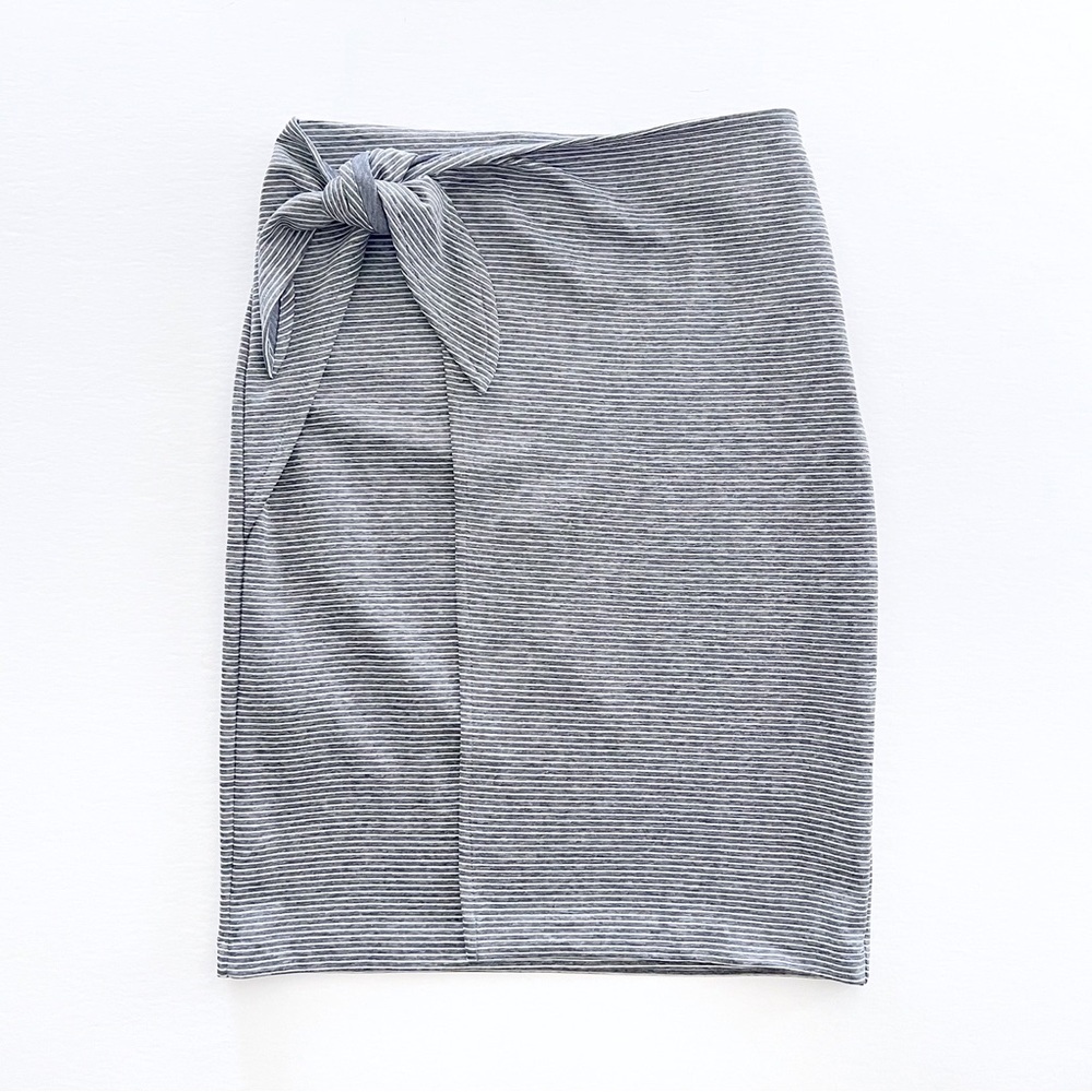 Club Monaco Truleen Stripe Faux Wrap Skirt Size Small